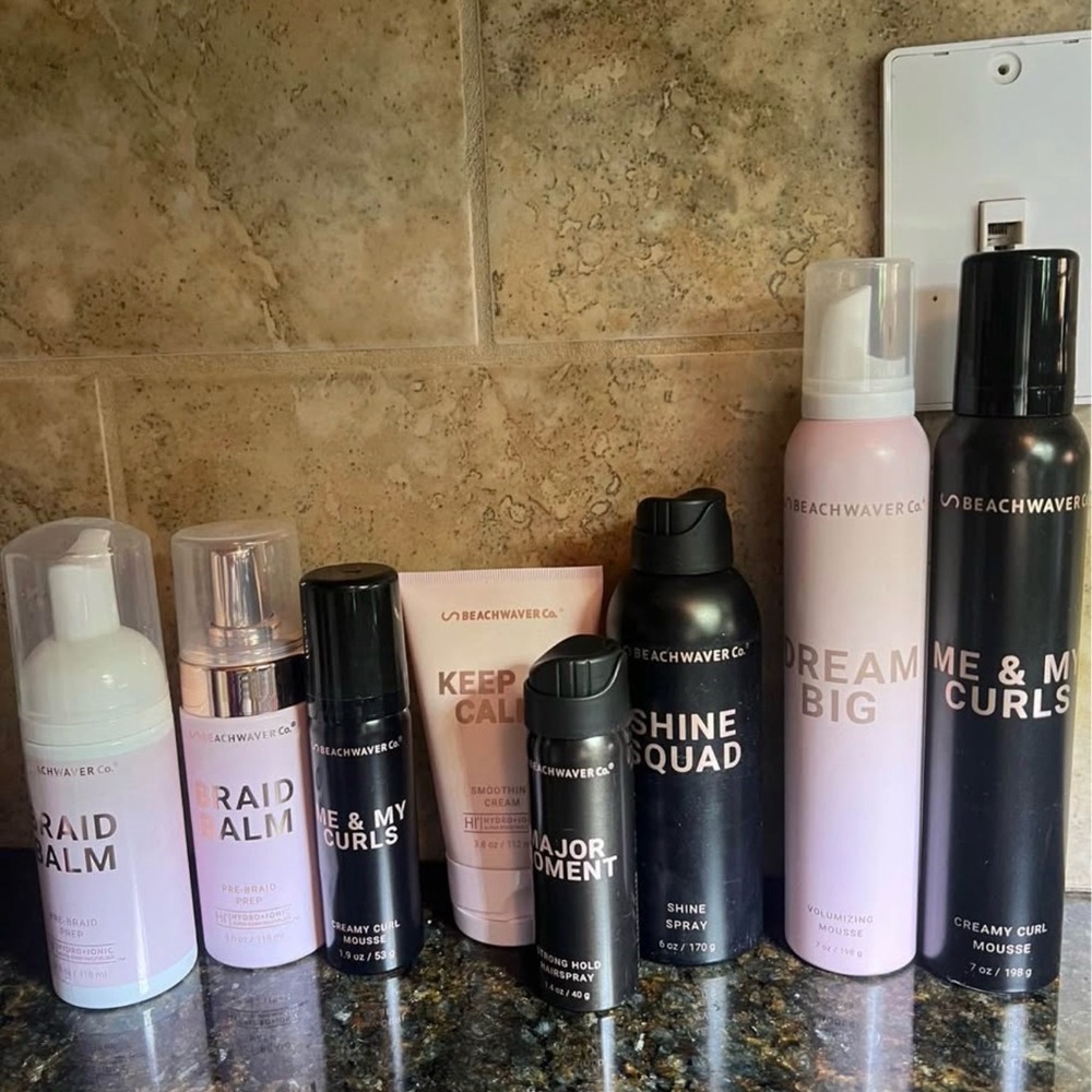 The Beachwaver Co. Hair Styling Set - Black, Pink, White